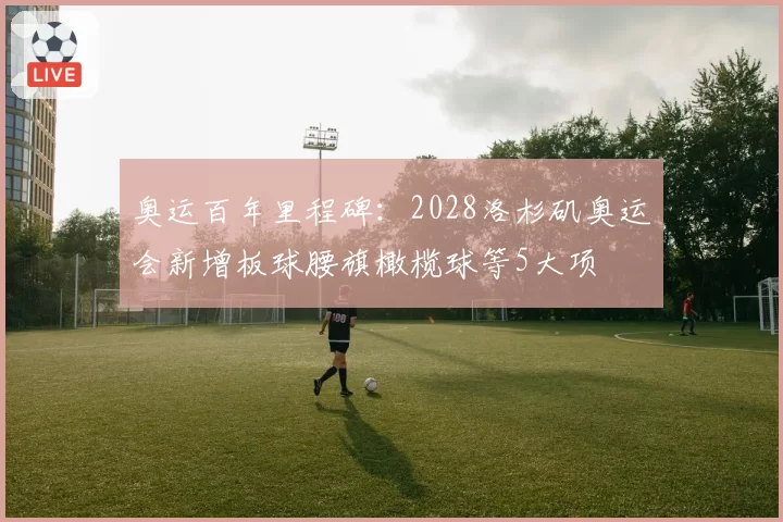 奥运百年里程碑：2028洛杉矶奥运会新增板球腰旗橄榄球等5大项