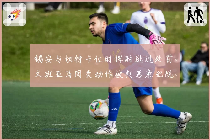 锡安与切特卡位时挥肘逃过处罚，文班亚马同类动作被判恶意犯规，新秀待遇差异大